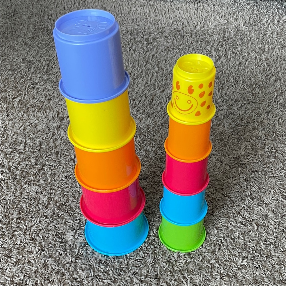Colorful Stacking Cups Toy Set - Picture 2 of 2